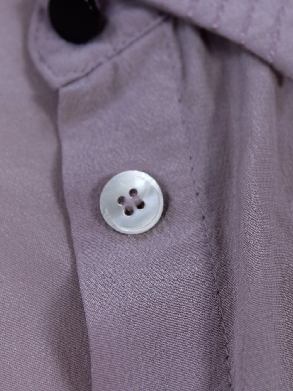 L.K. Bennett London Blouse - 100% Silk - Lilac - Flared Cuffs - Size XS - Picture 4 of 7